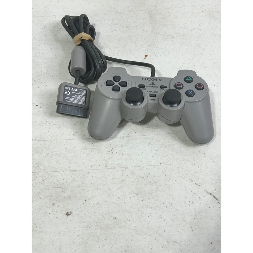 Sony PlayStation DualShock Analog Controller SCPH-1200 Grey Wired PS1 Gamepad